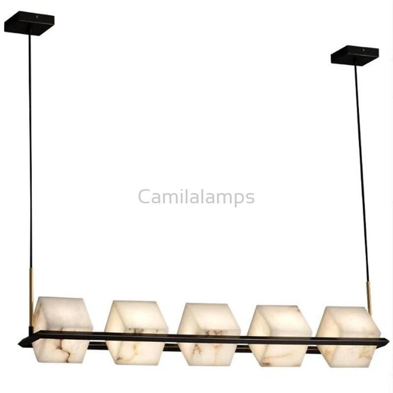 Lifa Alabaster Chandelier - Camilalamps - Lifan - 881 - 13.8" - Warm - 1