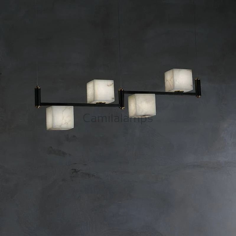 Lifa Alabaster Chandelier - Camilalamps - Lifan - 881 - 13.8" - Warm - 1