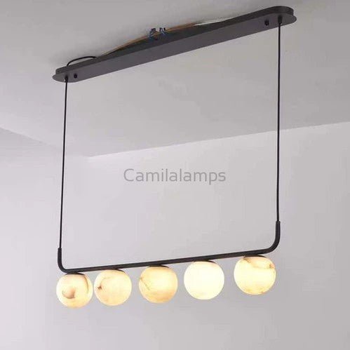 Alabaster Anne Island Chandelier 5 Lights - Camilalamps - Alaba - 112 - 1