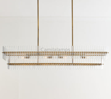 Molly Crystal Linear Chandelier - Camilalamps - MOL - 1