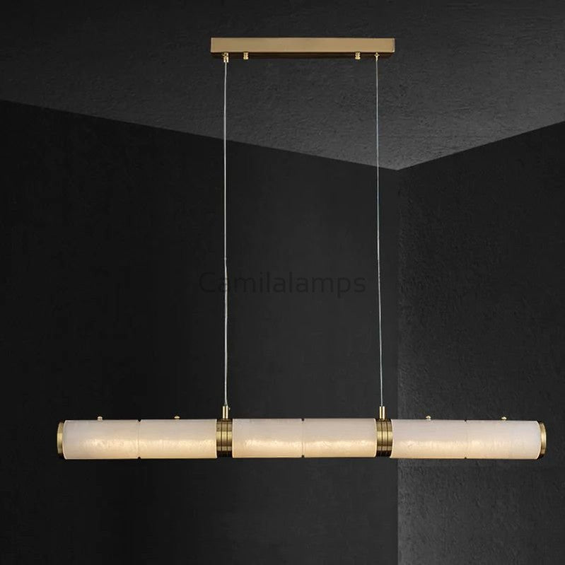 Miglan Alabaster Chandelier Light - Camilalamps - Migla - 878 - 39"/ - Warm - 1
