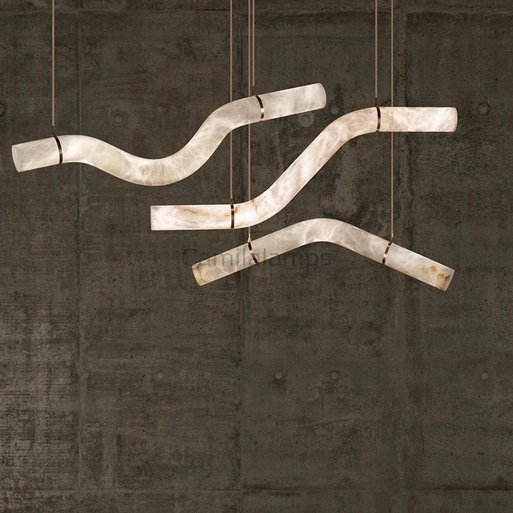 Noctis Alabaster Island Chandelier - Camilalamps - Nocti - 919 - 12.5" - 1