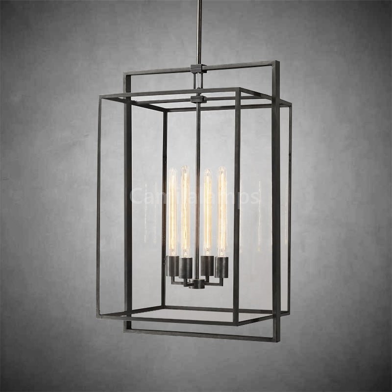 Baker Glass Lantern Modern Pendant - Camilalamps - CA - ml - Beckman - 1520