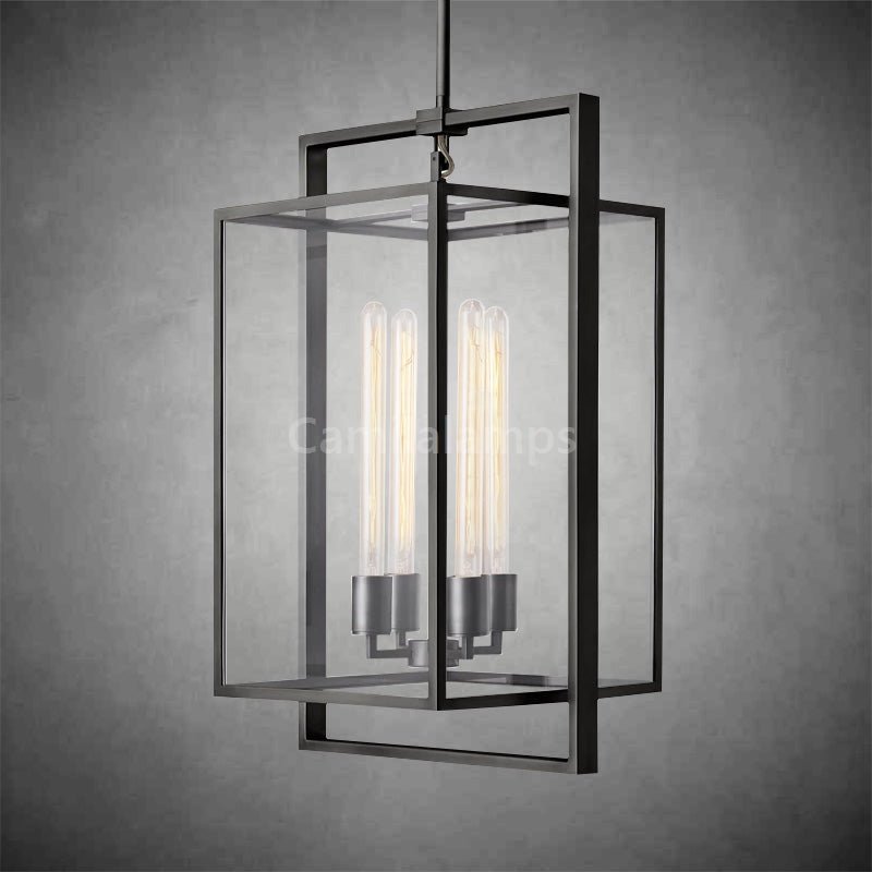 Baker Glass Lantern Modern Pendant - Camilalamps - CA - ml - Beckman - 1520