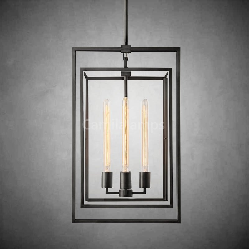 Baker Glass Lantern Modern Pendant - Camilalamps - CA - ml - Beckman - 1522