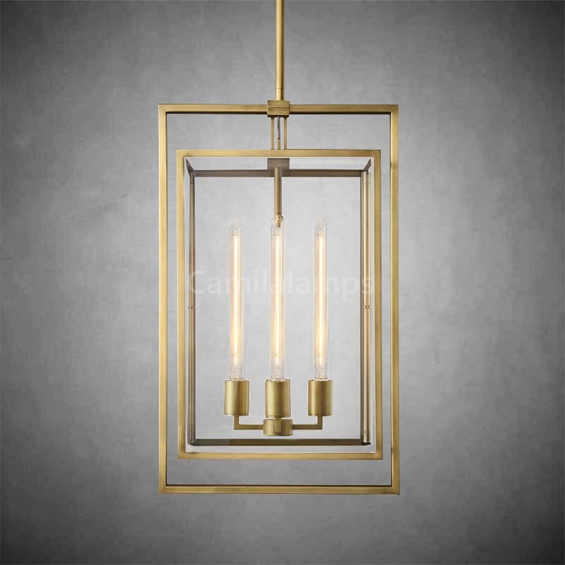 Baker Glass Lantern Modern Pendant - Camilalamps - CA - ml - Beckman - 1520