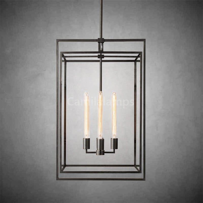 Baker Glass Lantern Modern Pendant - Camilalamps - CA - ml - Beckman - 1523