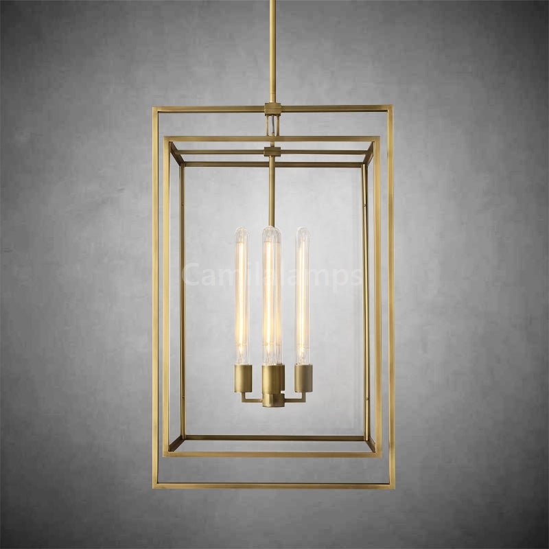 Baker Glass Lantern Modern Pendant - Camilalamps - CA - ml - Beckman - 1521