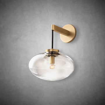 Calus Clear Glass Wall Sconce - Camilalamps - CAARHWS - 2561037