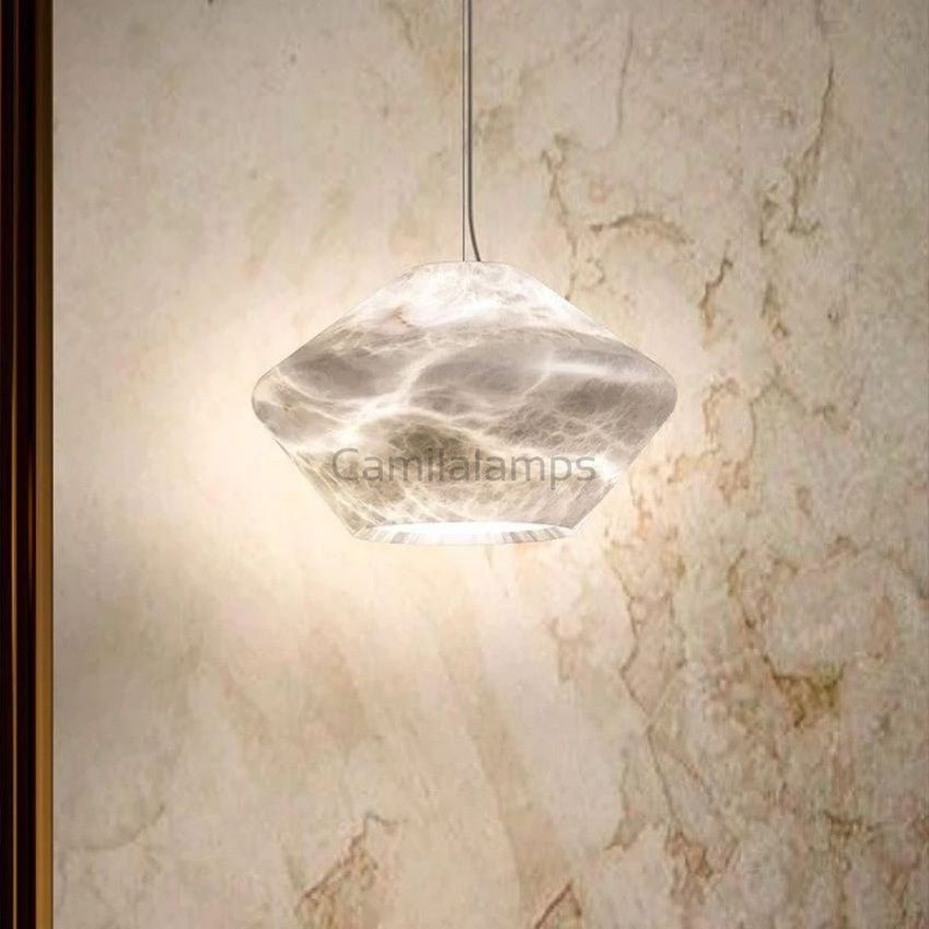 Alabaster Modern Comet Pendant - Camilalamps - CAA - 10002A6