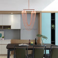 Red Chain Tassel Pendant Light 20″ - Camilalamps - CAM - RED - 01