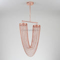 Red Chain Tassel Pendant Light 20″ - Camilalamps - CAM - RED - 01