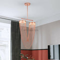 Red Chain Tassel Pendant Light 20″ - Camilalamps - CAM - RED - 01