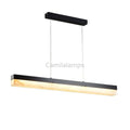 Rectus Alabaster Chandelier Light - Camilalamps - Rectu - 896 - Black - Warm - 1