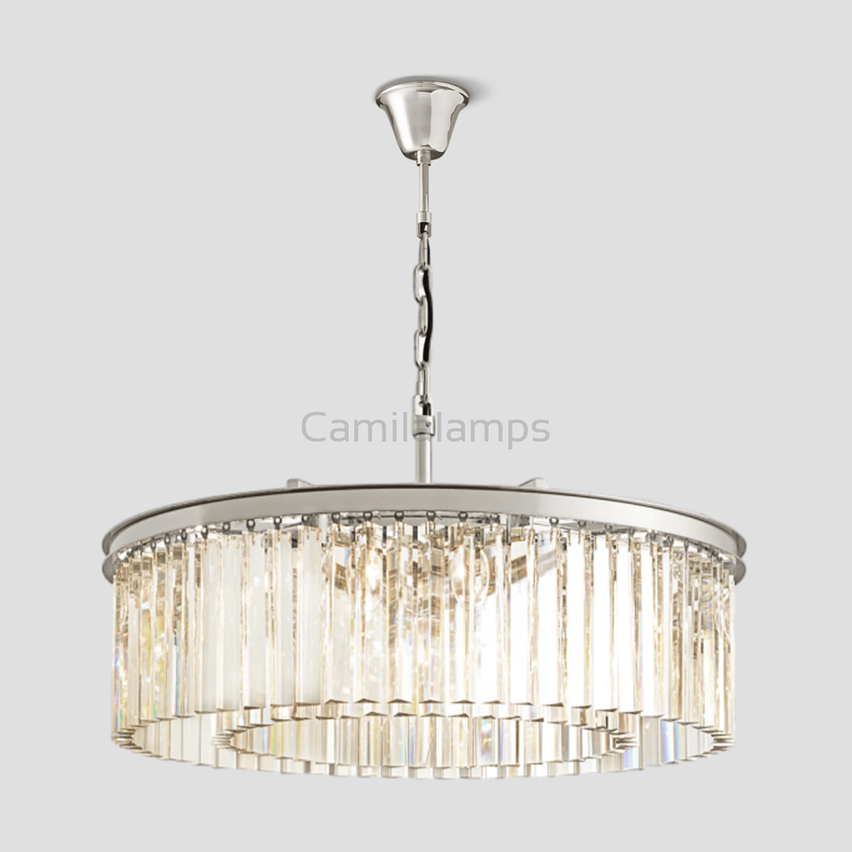 Odeon Crystal Round Chandelier 32" - Camilalamps - CH309323