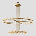 Arcachon Crystal 2 - Tier Round Chandelier 60“ - Camilalamps - CA - CH1022T60 - 1