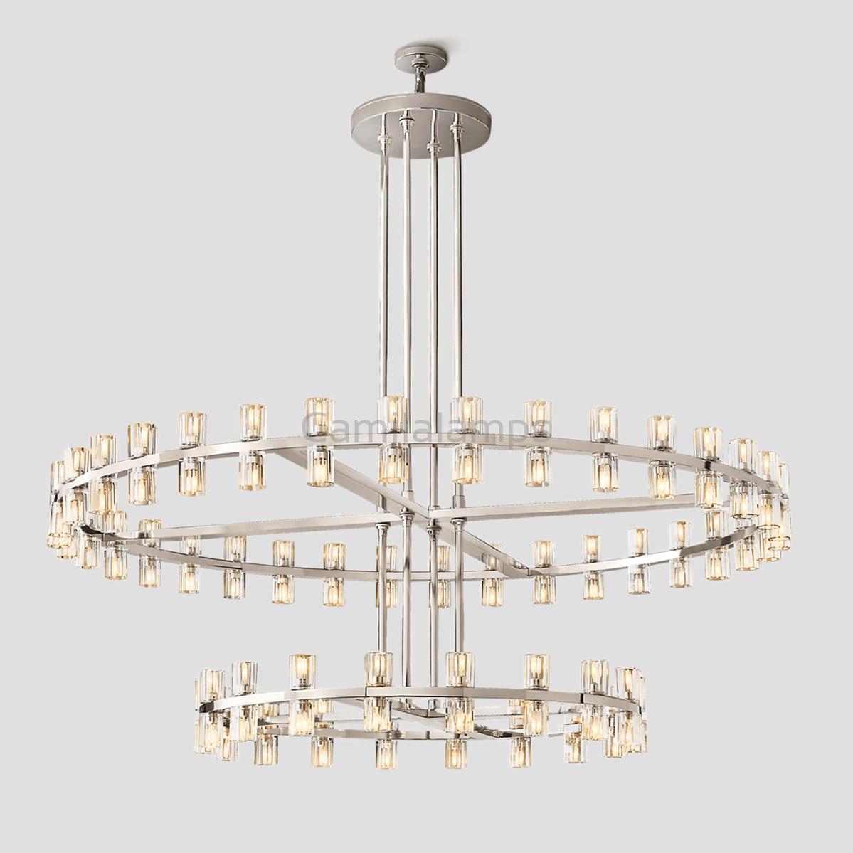 Arcachon Crystal 2 - Tier Round Chandelier 60“ - Camilalamps - CA - CH1022T60 - 3