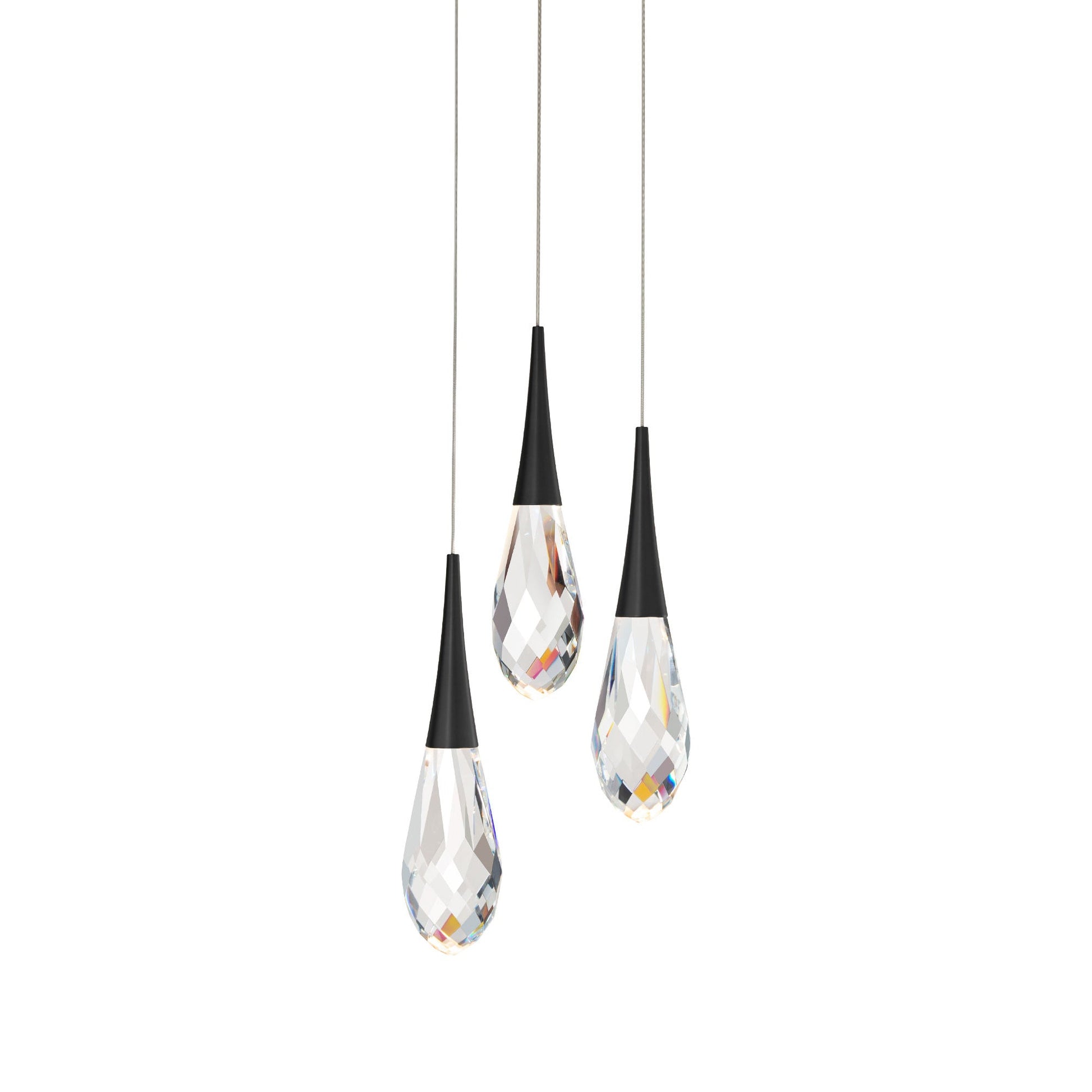 Hibiscus LED Multi Light Pendant Light - Camilalamps - CA - 21203 - BK