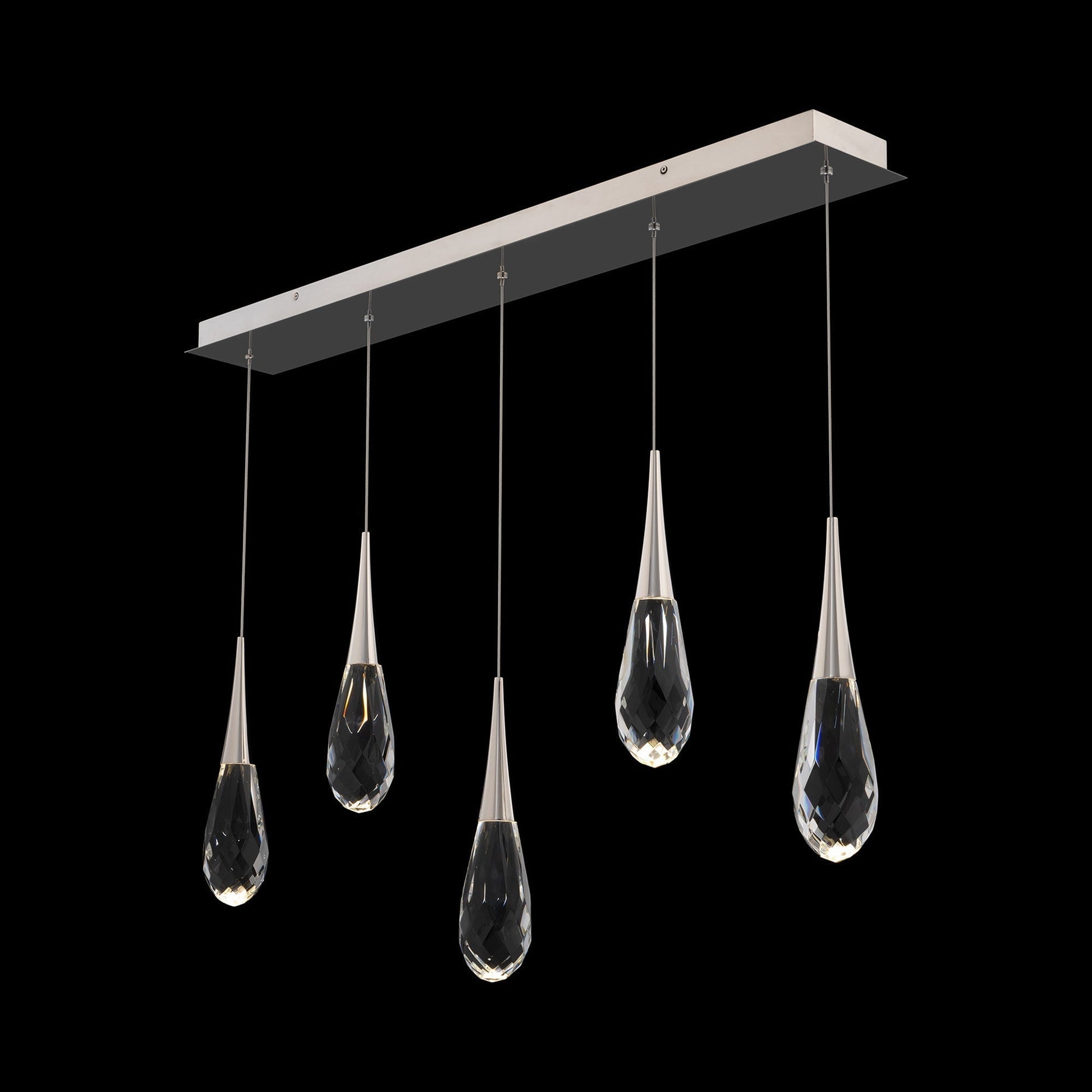 Hibiscus Linear LED Multi Pendant Light - Camilalamps - CA - 21205L - AB