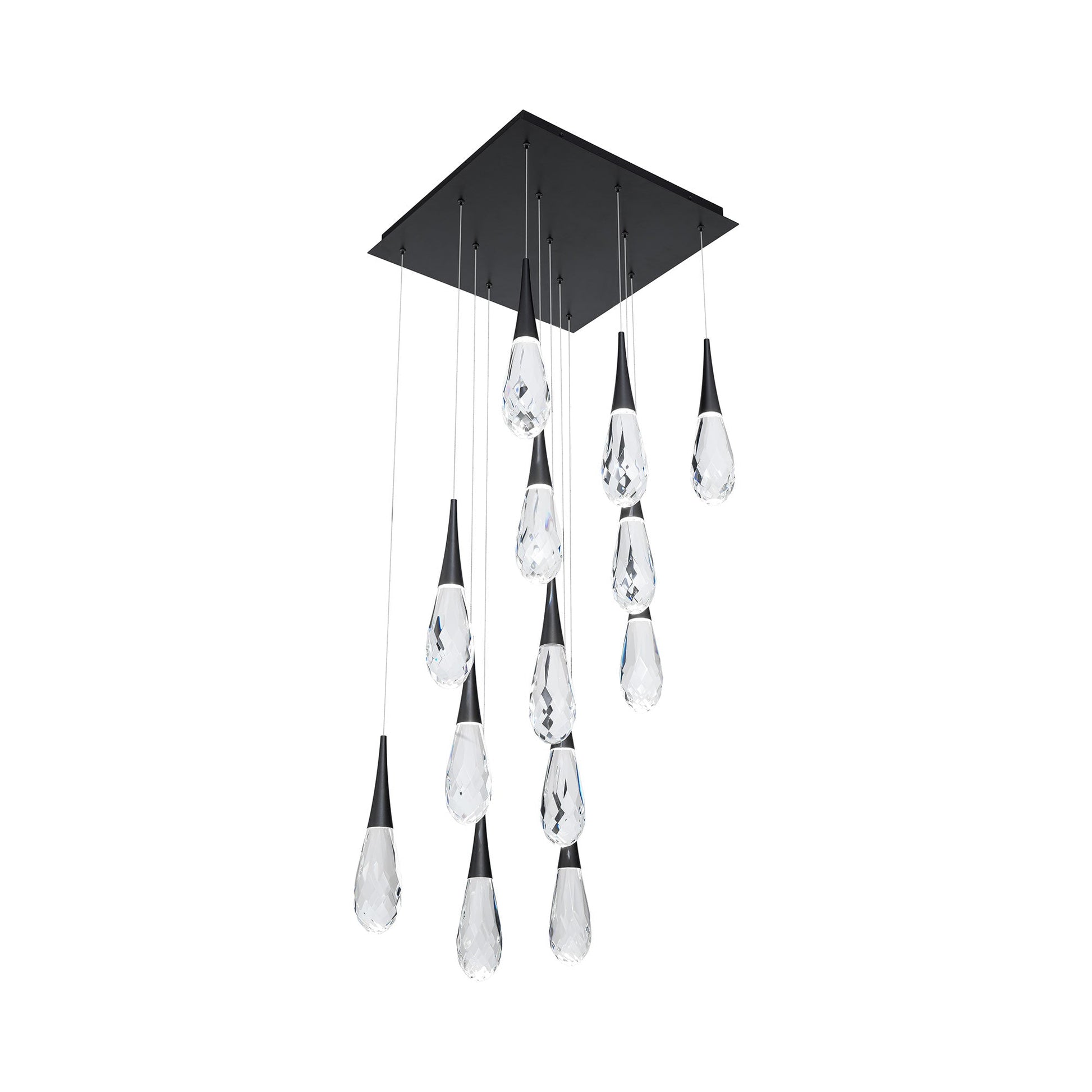 Hibiscus Square LED Multi Pendant Light - Camilalamps - CA - 21213S - AB