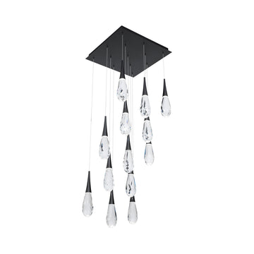 Hibiscus Square LED Multi Pendant Light - Camilalamps - CA - 21213S - AB