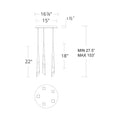 Solitude Round LED Multi Chandelier - Camilalamps - CA - 31403 - AB