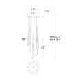 Solitude Round LED Multi Chandelier - Camilalamps - CA - 31403 - AB