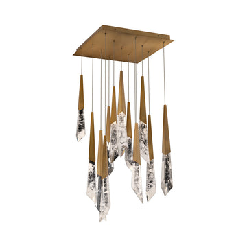 Solitude Square LED Multi Pendant Light.