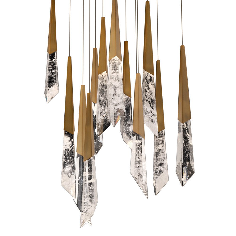 Solitude Square LED Multi Pendant Light - Camilalamps - CA - 31413S - AB