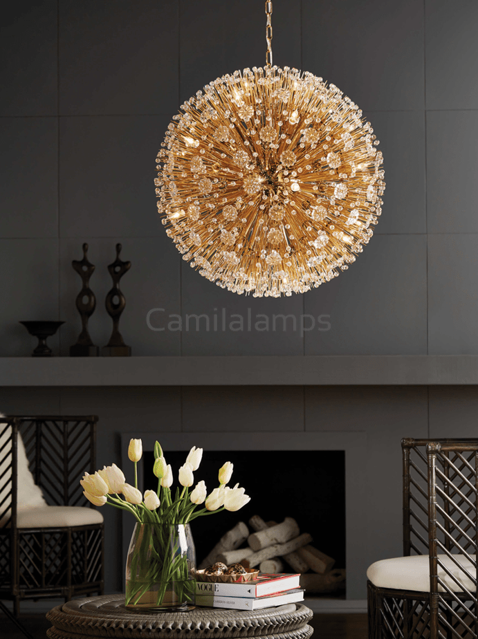 Dandelion Crystal Island Modern Pendant Light - Camilalamps - CAM1681
