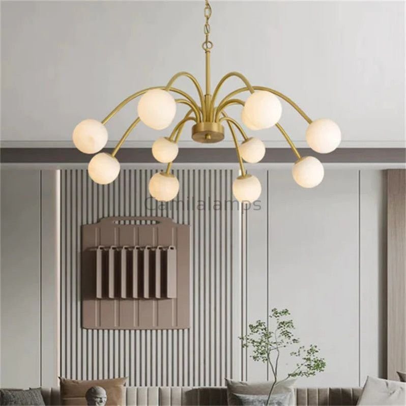 Sefet Alabaster Chandelier Light - Camilalamps - Sefet - 888 - Upwar - 1