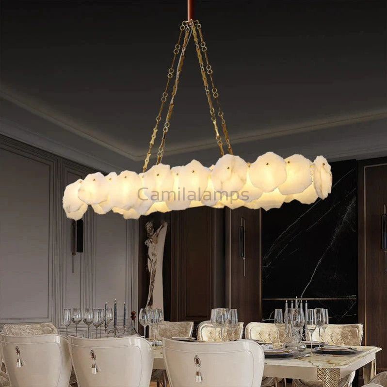 Shatkon Alabaster Chandelier Light - Camilalamps - Shatk - 899 - 39"/ - 1