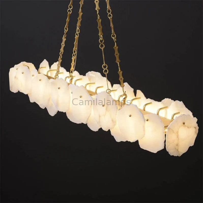 Shatkon Alabaster Chandelier Light - Camilalamps - Shatk - 899 - 39"/ - 1