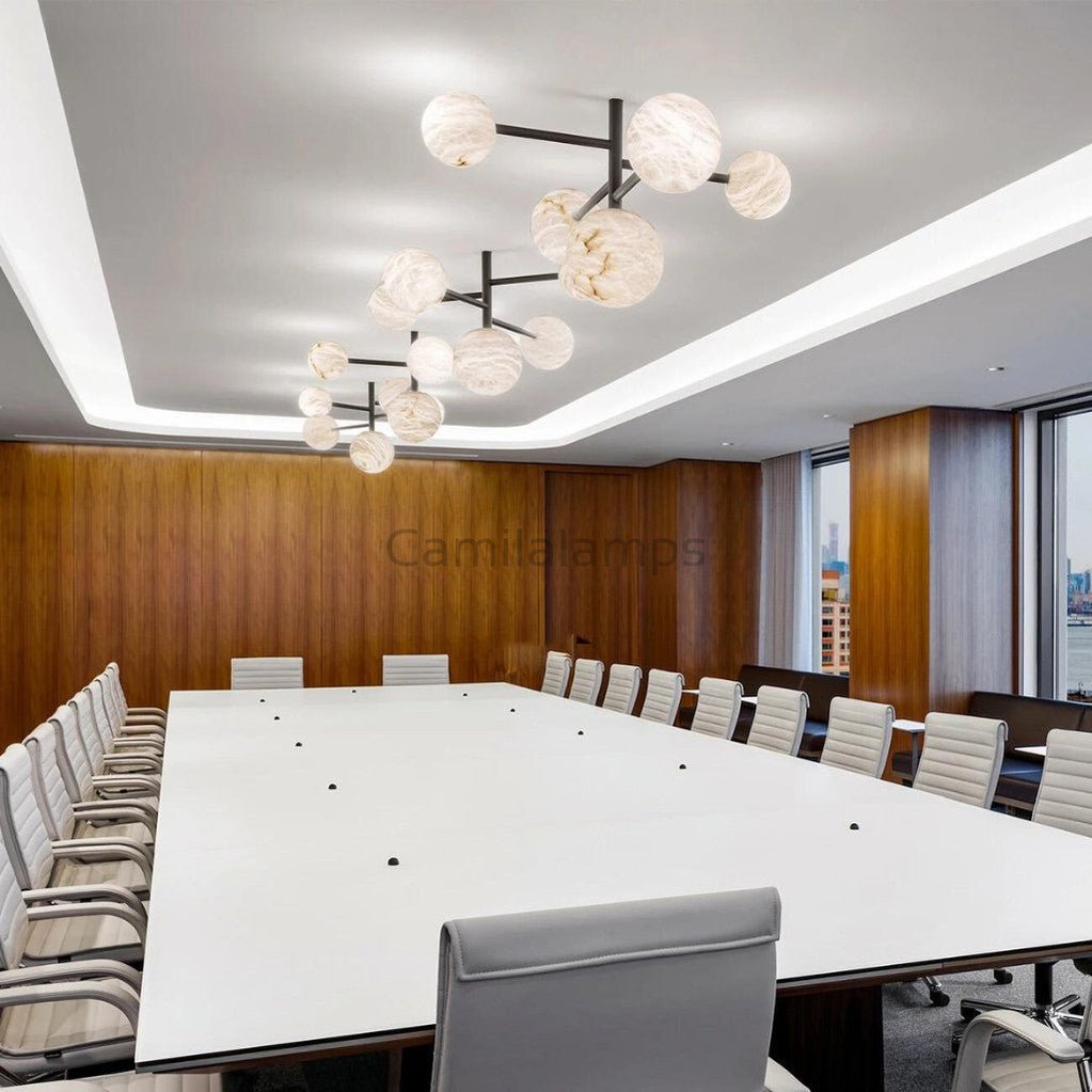 Sphaira Alabaster Chandelier - Camilalamps - Sphai - 918 - 1