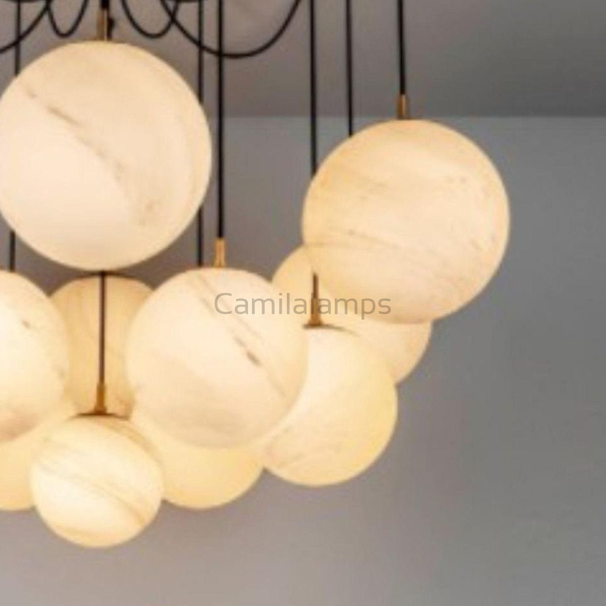 Svara Alabaster Chandelier - Camilalamps - Svara - 873 - 1
