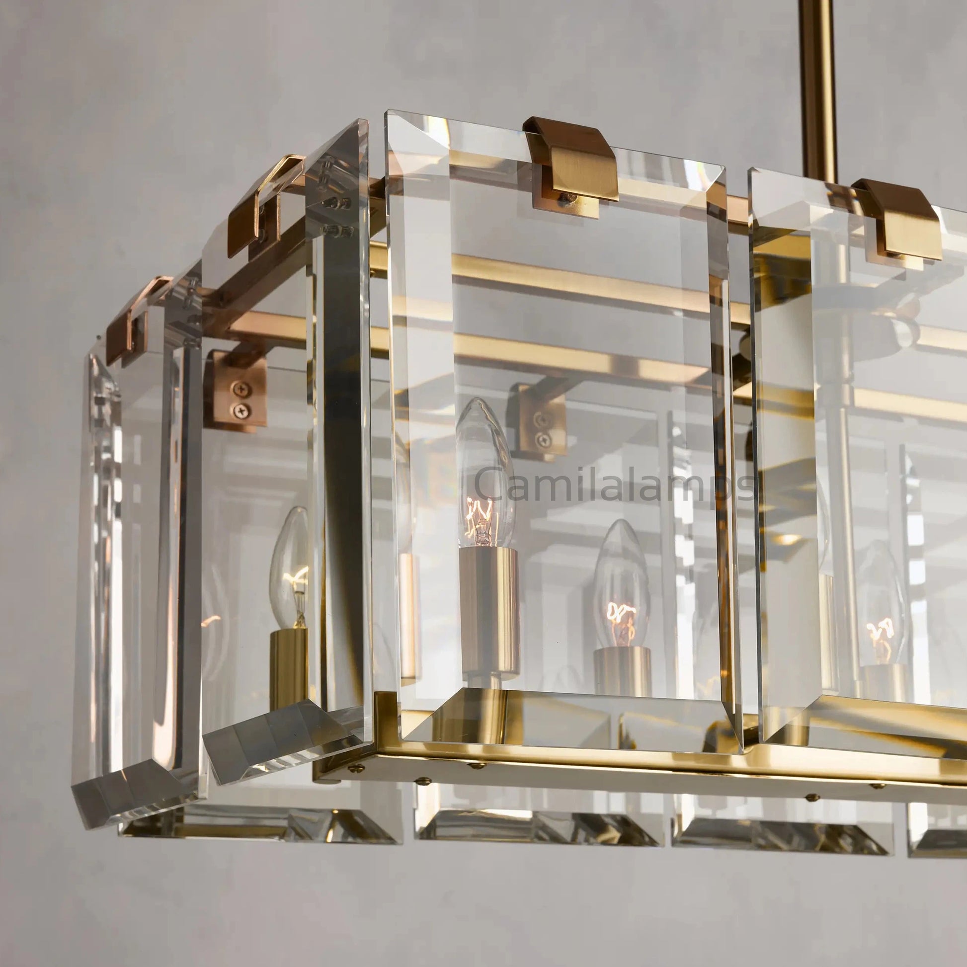 Amaya Rectangular Chandelier 12/16 Light - Camilalamps - CA - 2036H738