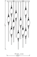 Pezzo Crystal Chandelier 21