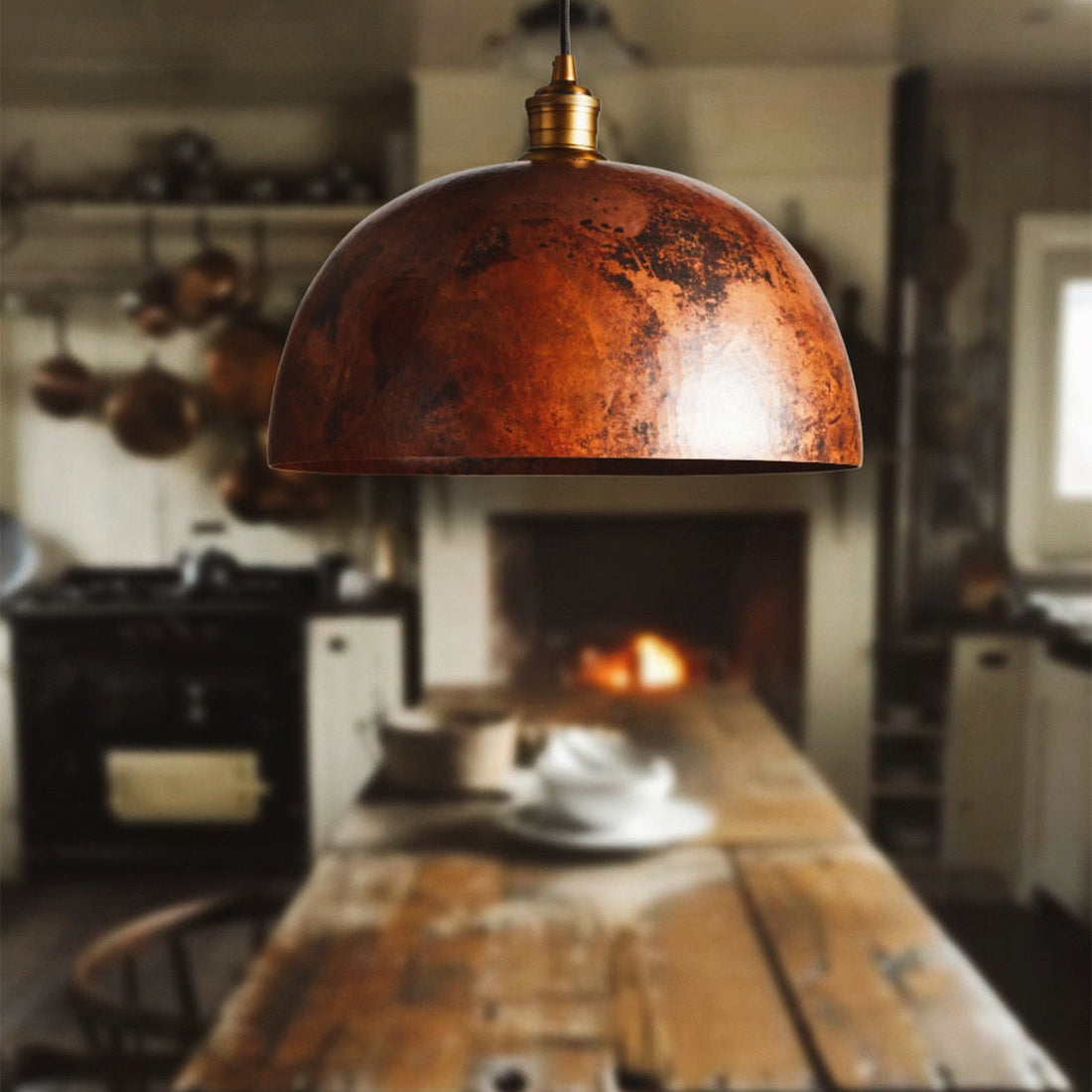 Recycled Metal Dome Pendant - Camilalamps - CAARHWS - 2561910