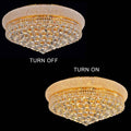 11 - Lights Golden Finish Classic Empire Style K9 Crystal Chandelier Ceiling Light for Living Room Foyer Dining Room Hallway Bedroom (24×12 inch) New Packaging Easy to Install - Camilalamps - B095YDL6HF