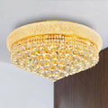 11 - Lights Golden Finish Classic Empire Style K9 Crystal Chandelier Ceiling Light for Living Room Foyer Dining Room Hallway Bedroom (24×12 inch) New Packaging Easy to Install - Camilalamps - B095YDL6HF