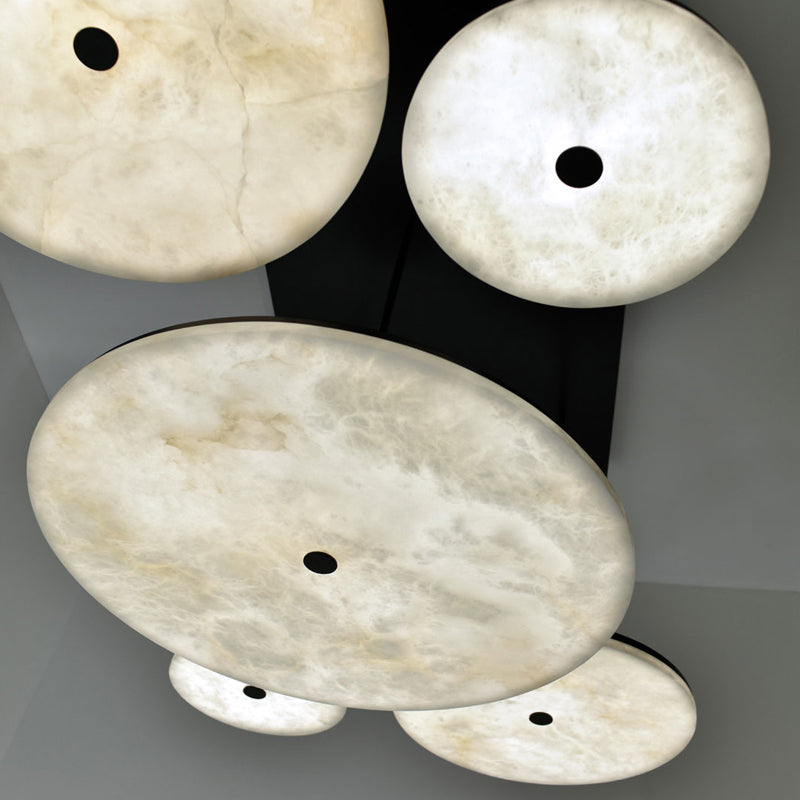 Kevin Hazel Contemporary Alabaster Pendant Light for Living and Dining Spaces Chandelier Kevinstudiolives   
