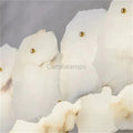 Noah Alabaster Modern Snowflake Round Chandelier chandelier Kevinstudiolives   