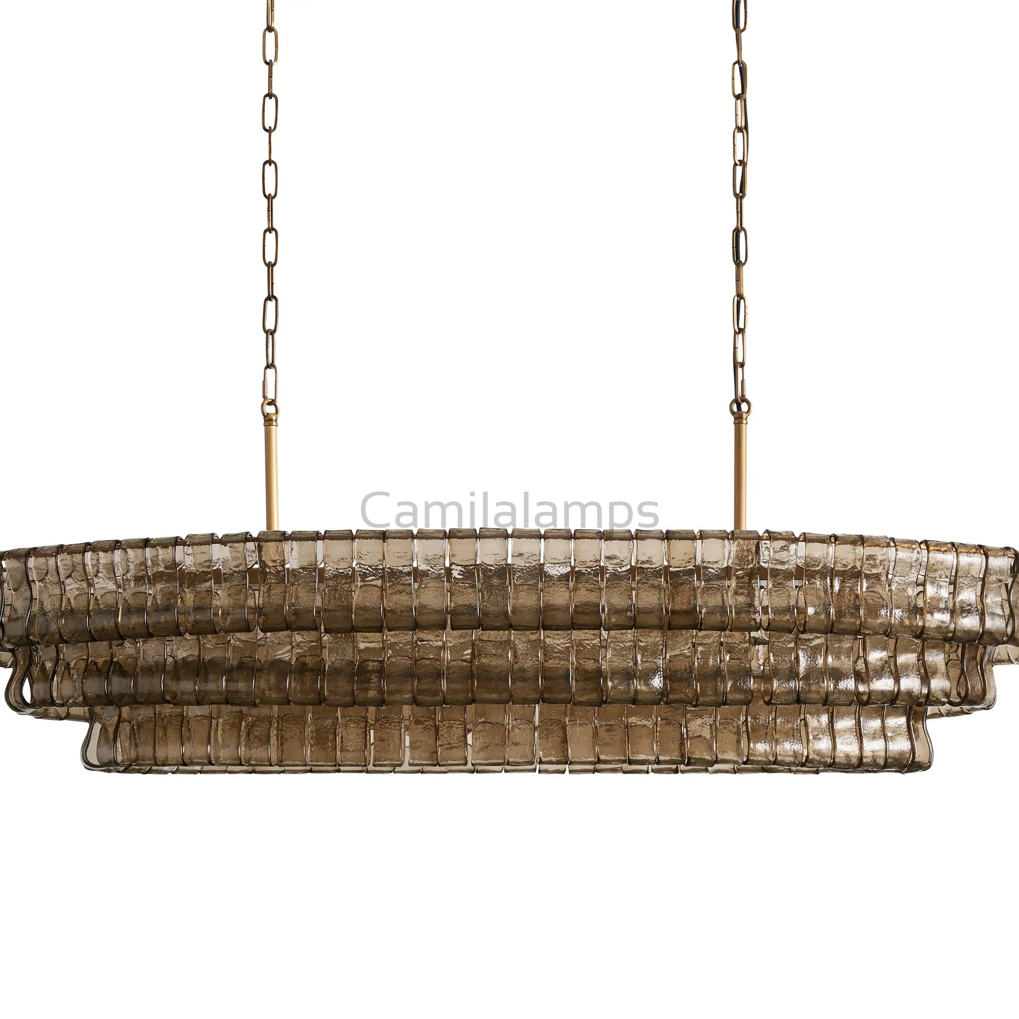 Ghiaccio Oval Chandelier 54"65"