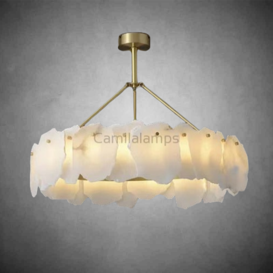 August marble Modern Snowflake chandelier