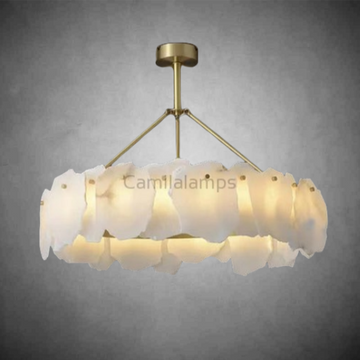 August marble Modern Snowflake chandelier