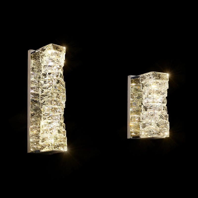 Claxo Crystal Block Wall Sconce