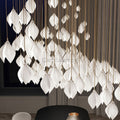 Coretta Modern Ceramic Magnolia Flower Pendant Light Branch Chandelier Camilalamps   