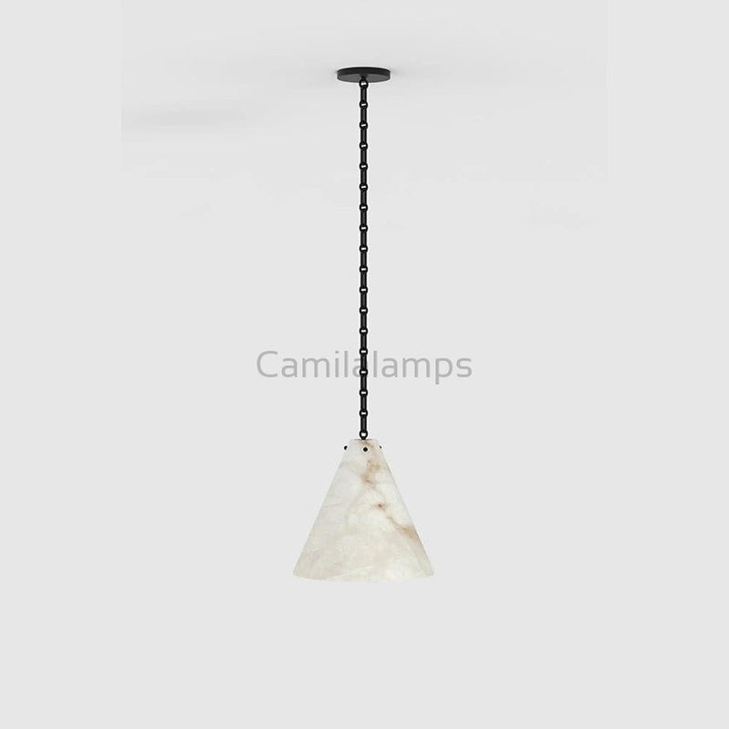 Contemporary Large Alabaster Pendant Light For Kitchen Island, Living Room Chandeliers Kevinstudiolives Black  