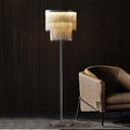 Alisa Luxury Hardware Aluminum Chain Tassel Floor Lamp(SINGLE-LAYER/DOUBLE-DECK) - thebelacan