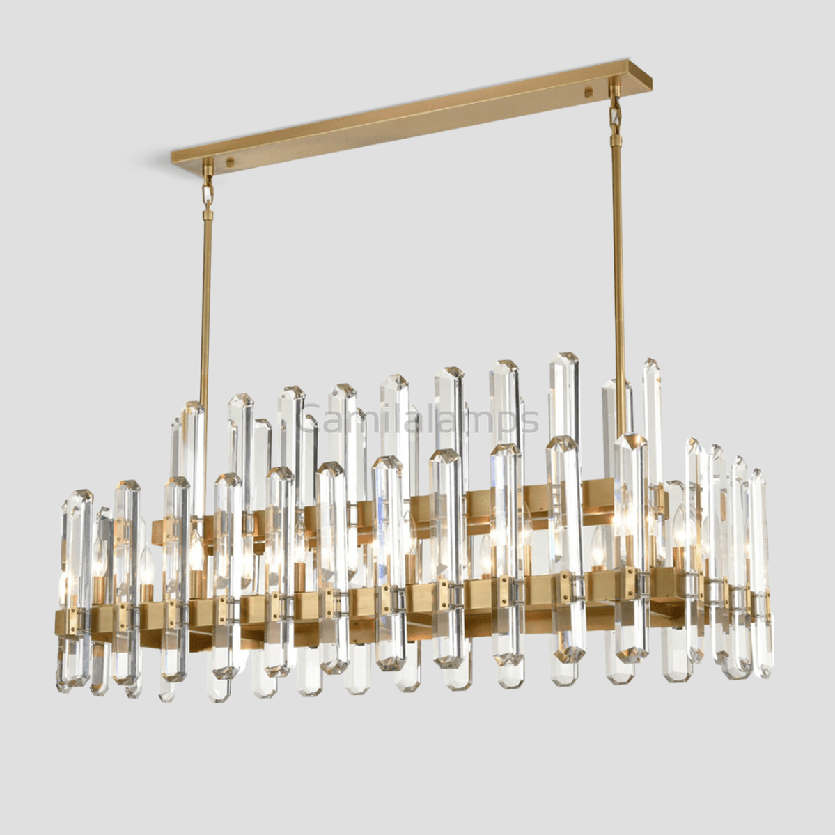 Isolde Crystal Linear Chandelier - Camilalamps - CA - LI2024 - C5853